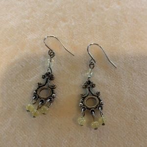 American Eagle Outfitters vintage looking gold and bead drop earrings